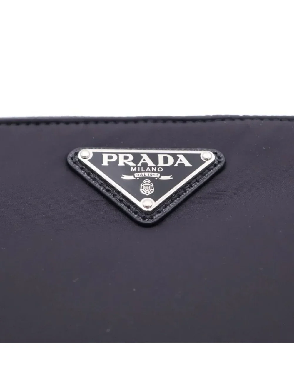 Prada Tessuto Nero Nylon Clutch Pouch Black